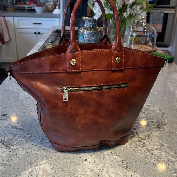 Patricia Nash Rich Brown Woven Tote - Picture 8 of 14